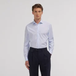 HAST Chemise en fil-à-fil double retors> Classique | Chemises Bleues