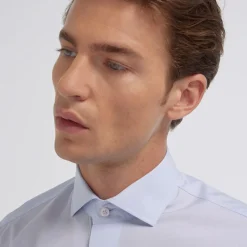 HAST Chemise en fil-à-fil double retors> Classique | Chemises Bleues