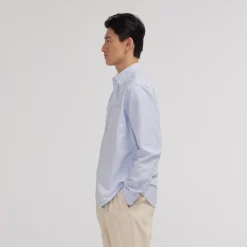 HAST Chemise en oxford à rayures ciel><noscript><img width=