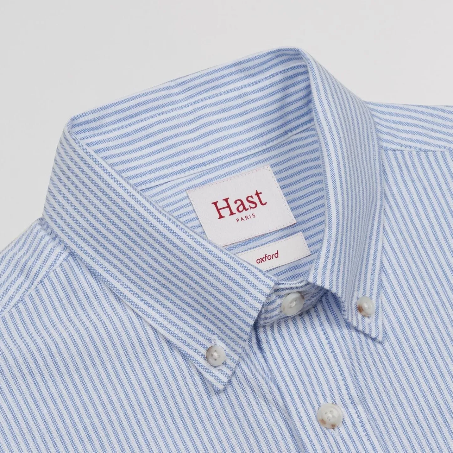 HAST Chemise en oxford à rayures ciel> Les Essentiels | Décontractée