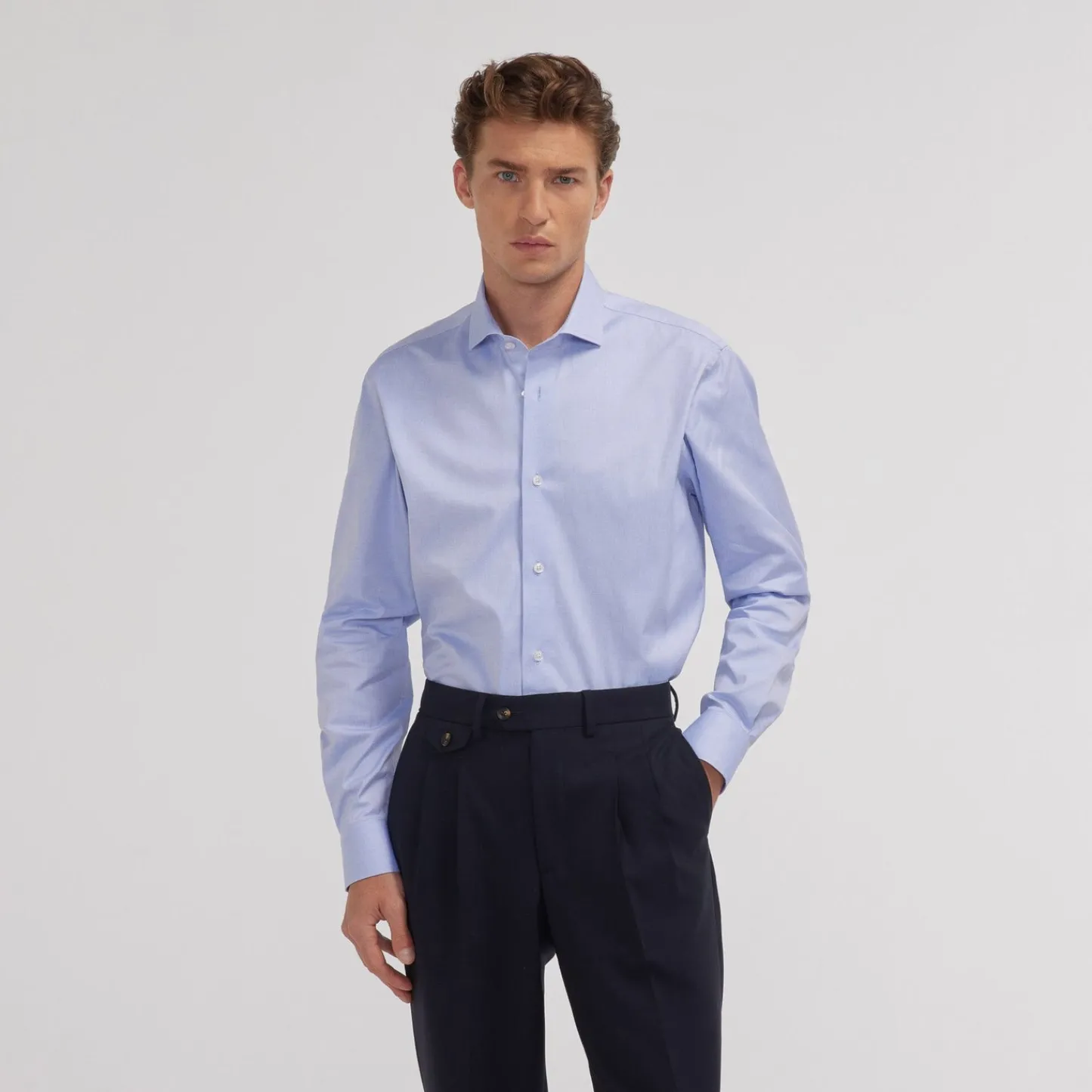 HAST Chemise en oxford double retors e> Les Essentiels | Classique