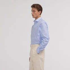 HAST Chemise en oxford double retors pied de puce e><noscript><img width=