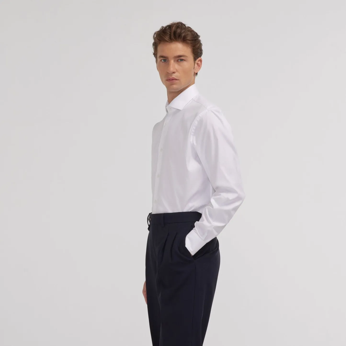 HAST Chemise en oxford double retors he> Les Essentiels | Classique
