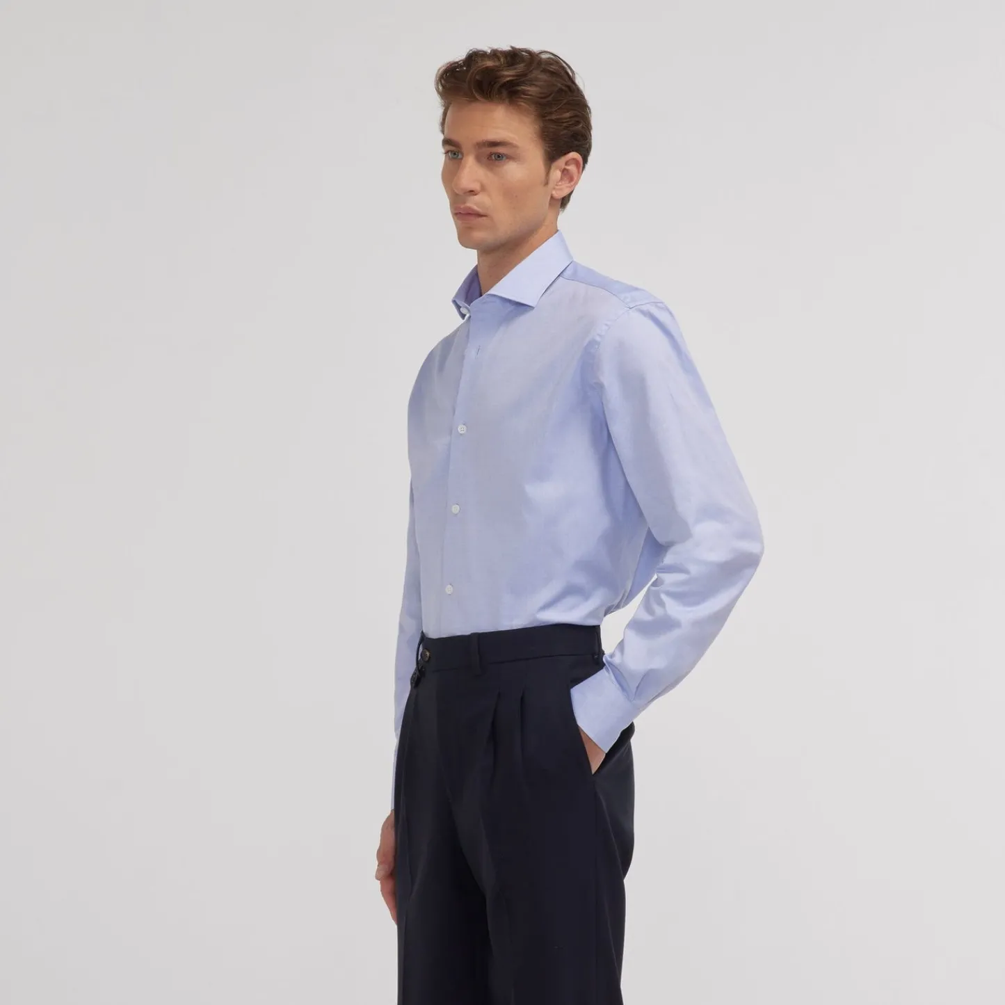 HAST Chemise en oxford double retors e> Les Essentiels | Classique