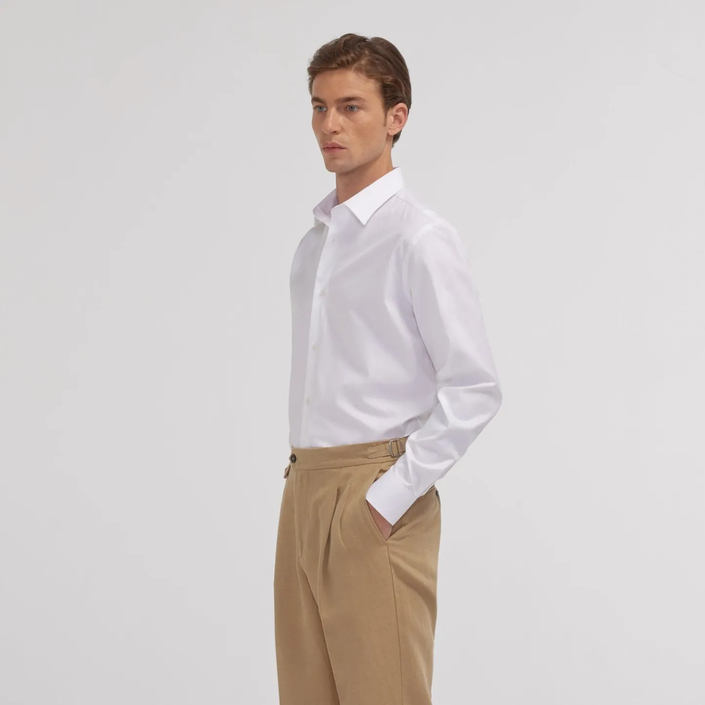 HAST Chemise en oxford double retors he> Classique | Chemises Blanches