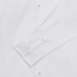 HAST Chemise en oxford double retors blanche à poignets mousquetaires><noscript><img width=