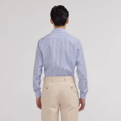 HAST Chemise en popeline à rayures bleues et blanches><noscript><img width=