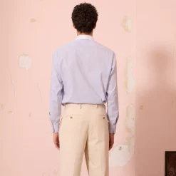 HAST Chemise en popeline à rayures bleues et blanches><noscript><img width=