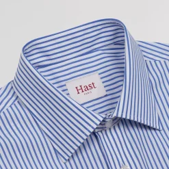 HAST Chemise en popeline à rayures bleues et blanches><noscript><img width=