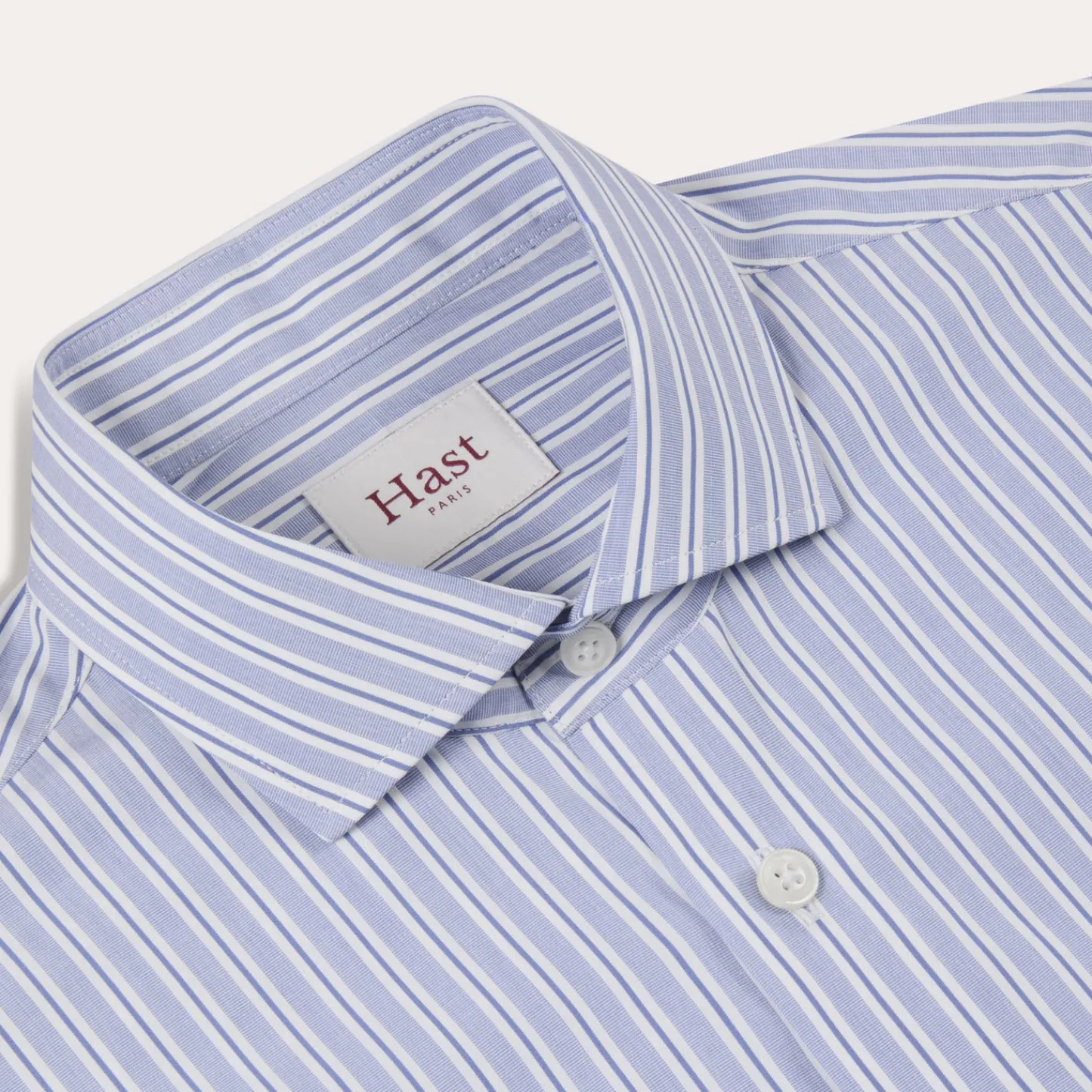 HAST Chemise en popeline à rayures bleues> Classique | Chemises Bleues