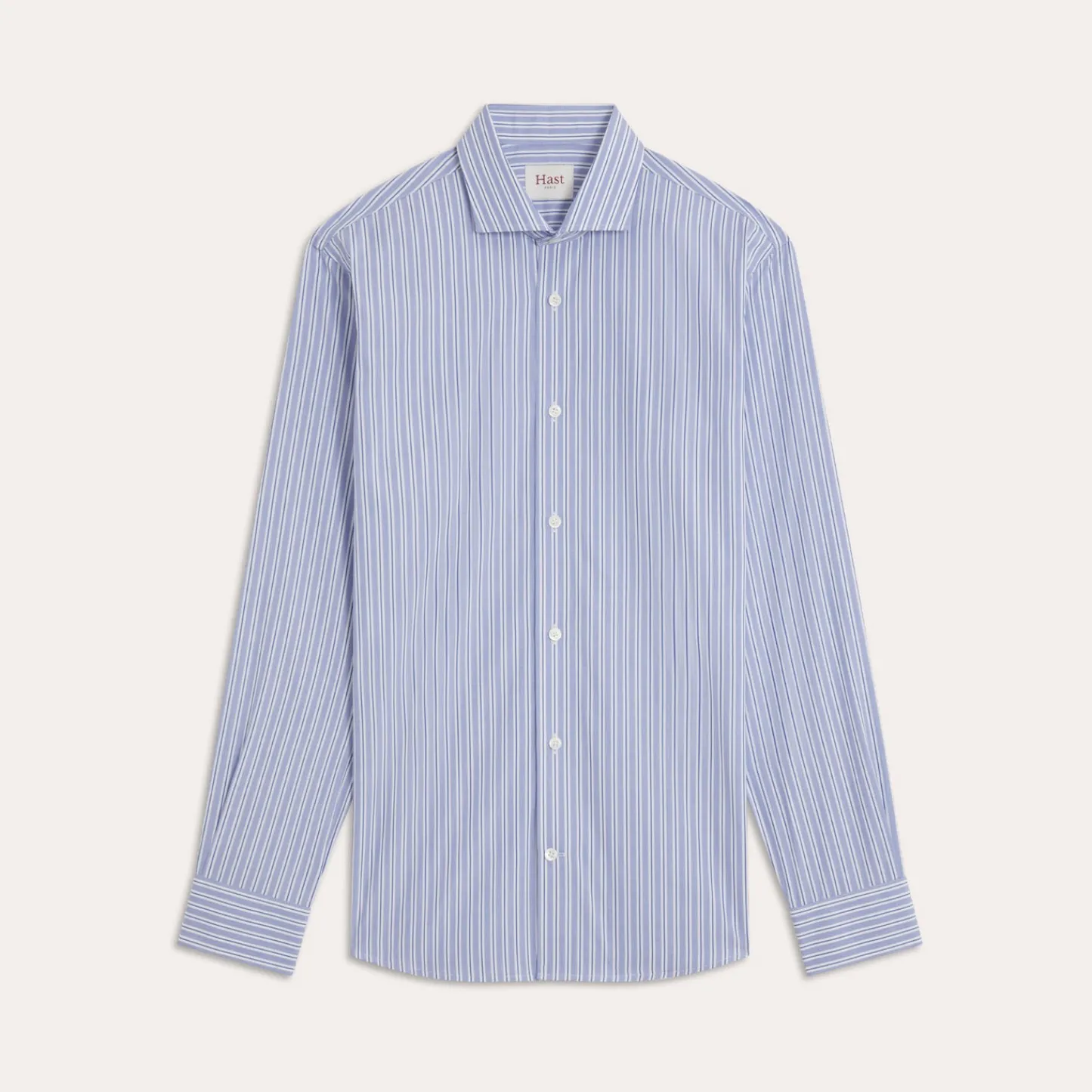 HAST Chemise en popeline à rayures bleues> Classique | Chemises Bleues