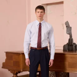 HAST Chemise en popeline bleue à rayures><noscript><img width=