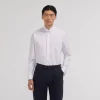 HAST Chemise en popeline double retors blanche à poignets mousquetaires> Classique | Chemises Blanches