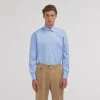 HAST Chemise en popeline double retors e> Classique | Chemises Bleues