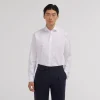 HAST Chemise en popeline double retors blanche à poignets mousquetaires> Classique | Chemises Blanches
