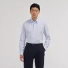HAST Chemise en popeline double retors bleu ciel> Classique | Chemises Bleues