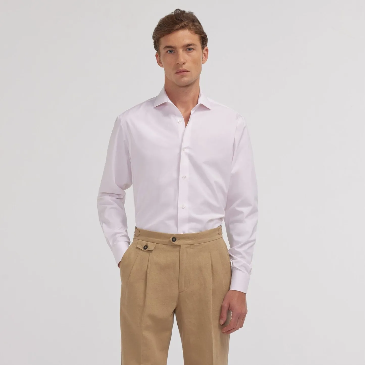 HAST Chemise en popeline double retors> Classique | Chemises Par Couleurs