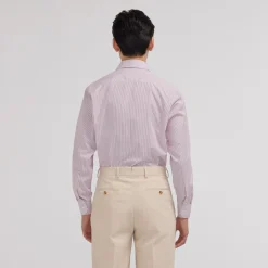 HAST Chemise en popeline double retors à fines rayures s><noscript><img width=