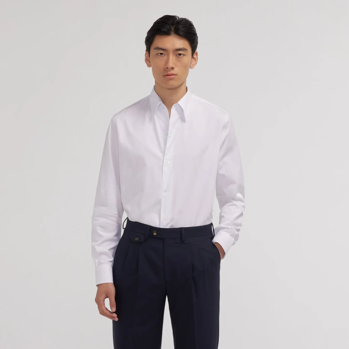 HAST Chemise en popeline double retors blanche> Chemises Blanches | Chemises Formelles