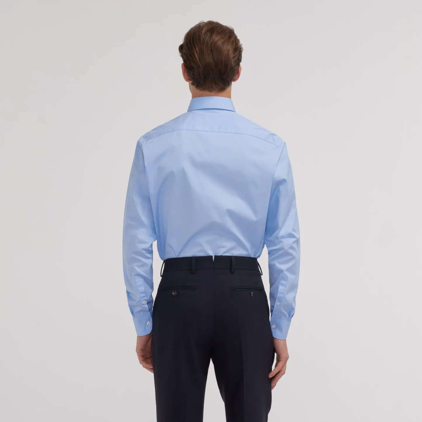 HAST Chemise en popeline double retors e> Chemises Bleues | Chemises Formelles