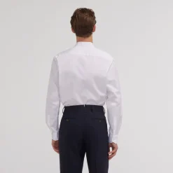 HAST Chemise en popeline double retors blanche><noscript><img width=