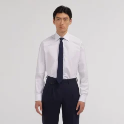 HAST Chemise en popeline double retors blanche><noscript><img width=