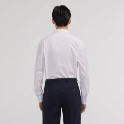 HAST Chemise en popeline double retors blanche><noscript><img width=