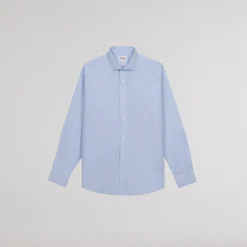 HAST Chemise en popeline double retors à petites rayures><noscript><img width=