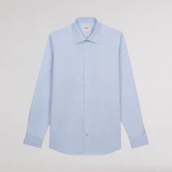 HAST Chemise en popeline double retors ciel><noscript><img width=