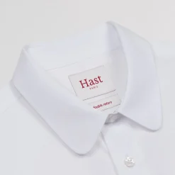 HAST Chemise en popeline double retors blanche><noscript><img width=
