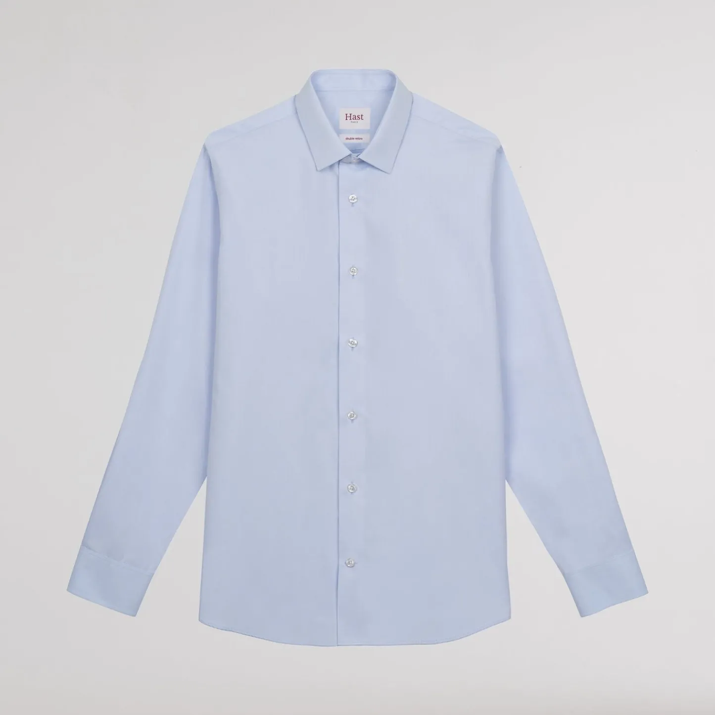 HAST Chemise en popeline double retors> Classique | Chemises Bleues