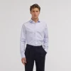 HAST Chemise en royal oxford pied de puce bleue> Classique | Chemises Bleues