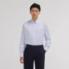 HAST Chemise en twill stretch naturel> Classique | Chemises Bleues