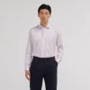 HAST Chemise en twill double retors à fines rayures s> Classique | Chemises Formelles