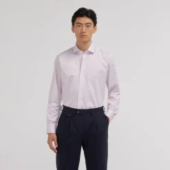 HAST Chemise en twill double retors à fines rayures s> Classique | Chemises Formelles