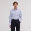 HAST Chemise en twill double retors e> Classique | Chemises Bleues