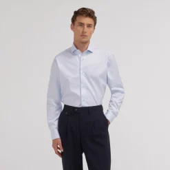HAST Chemise en twill double retors> Classique | Chemises Bleues