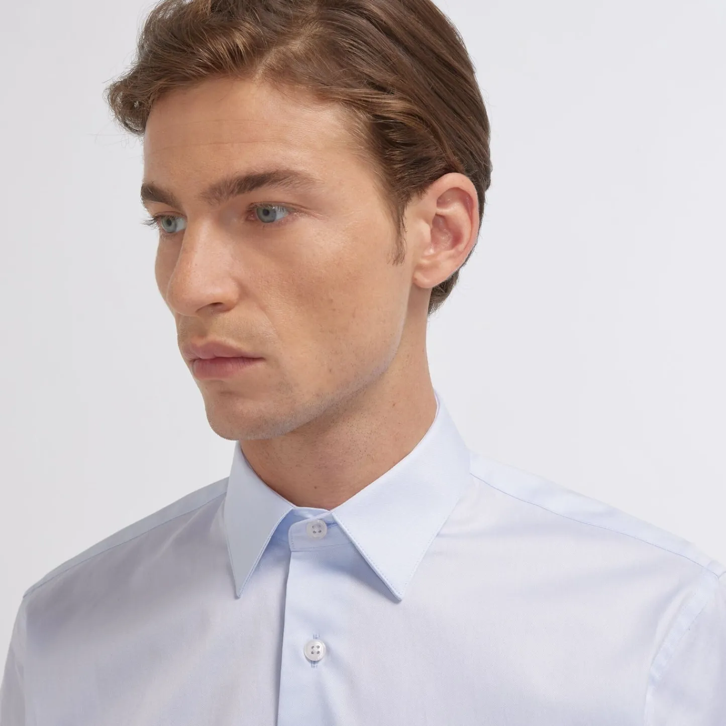 HAST Chemise en twill double retors> Classique | Chemises Bleues