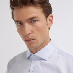 HAST Chemise en twill double retors> Classique | Chemises Bleues
