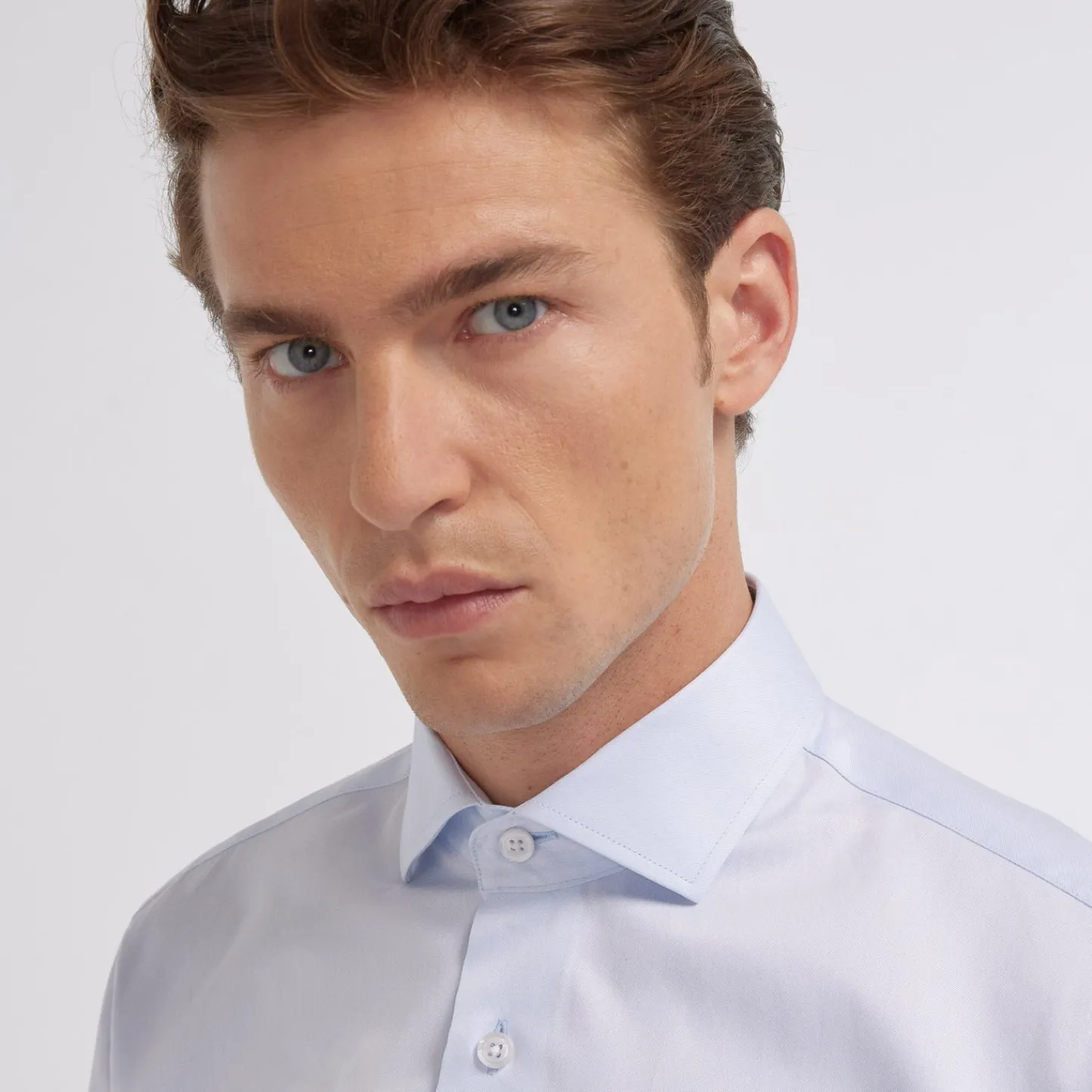 HAST Chemise en twill double retors> Classique | Chemises Bleues