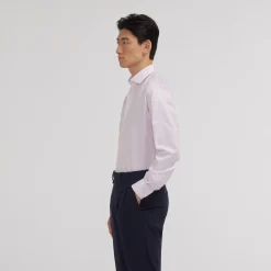 HAST Chemise en twill double retors à fines rayures s><noscript><img width=