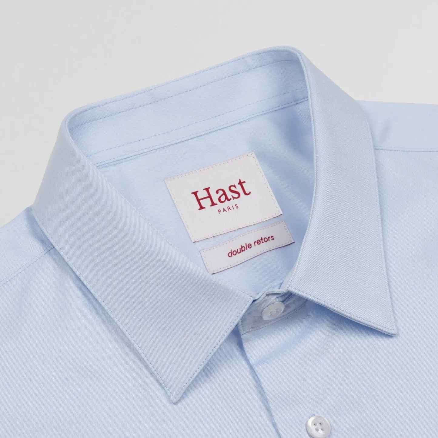HAST Chemise en twill double retors> Classique | Chemises Bleues