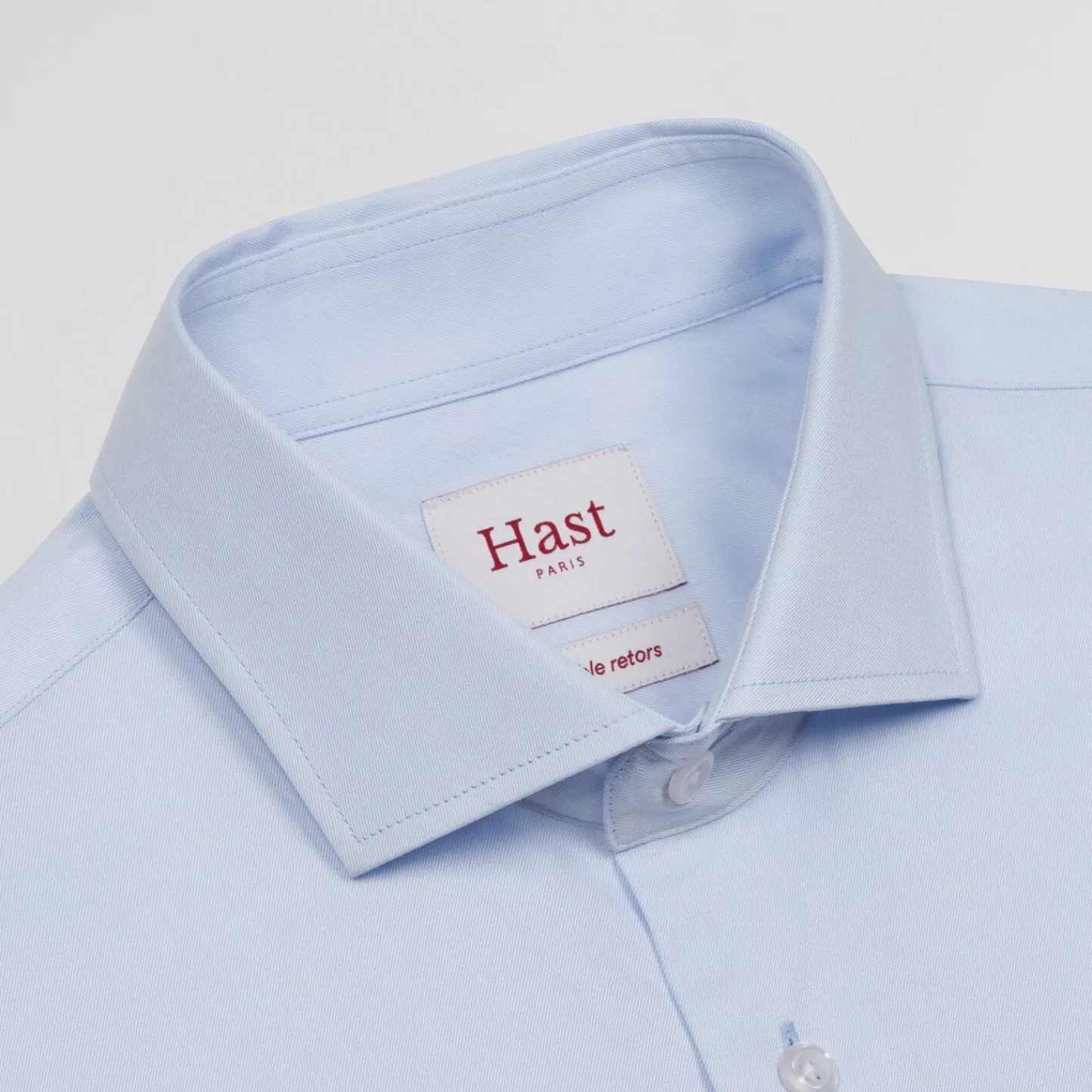 HAST Chemise en twill double retors> Classique | Chemises Bleues