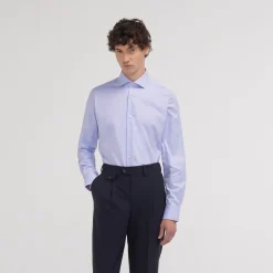 HAST Chemise premium cintrée en twill double retors e> Cintrée | Chemises Bleues