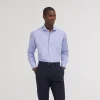 HAST Chemise premium cintrée en fil à fil double retors bleue> Cintrée | Chemises Premium