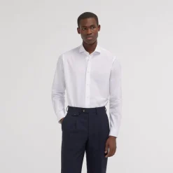 HAST Chemise premium cintrée en pinpoint double retors he> Cintrée | Chemises Blanches