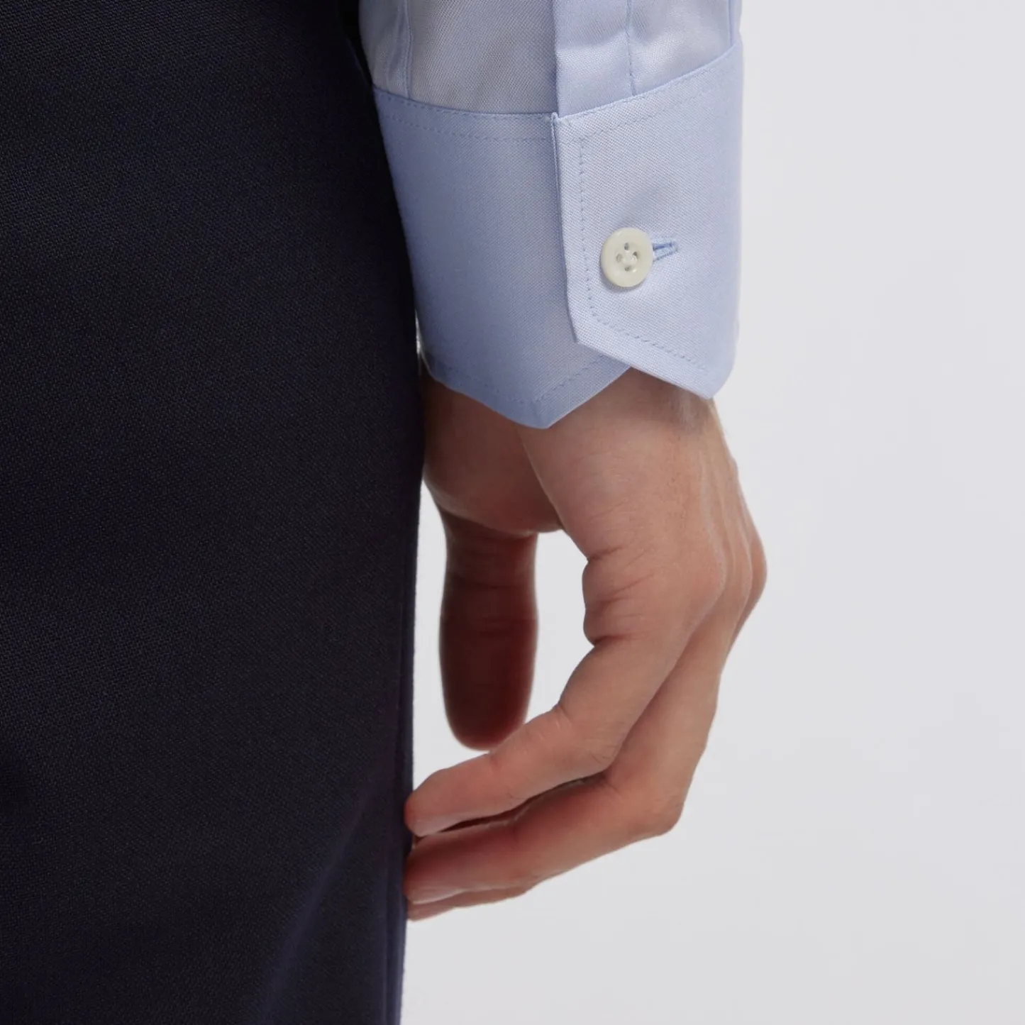 HAST Chemise premium en pinpoint double retors e> Classique | Chemises Bleues
