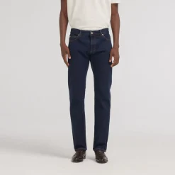 HAST Jean indigo selvedge en coton biologique> Les Essentiels | Pantalons