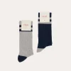 HAST Pack de deux chaussettes rayées> Chaussettes