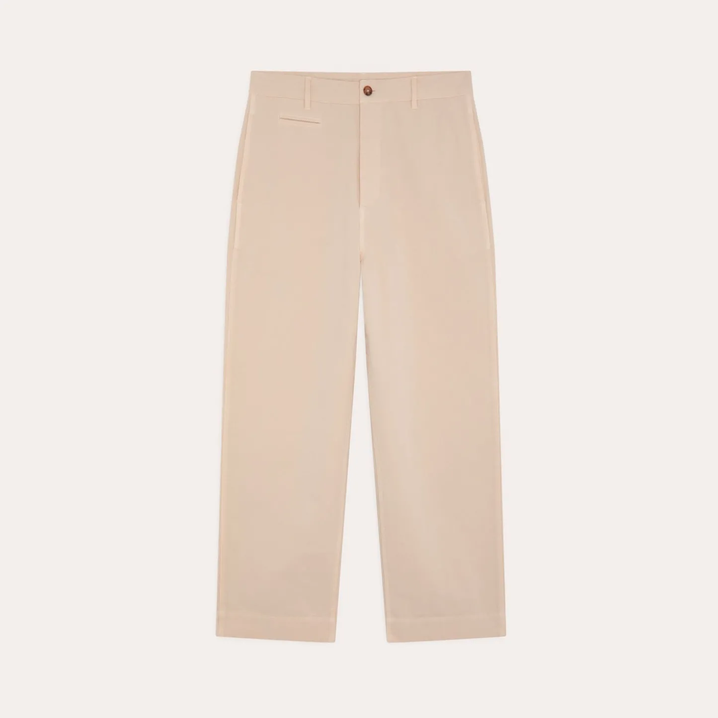 HAST Pantalon large en coton écru> Pantalons